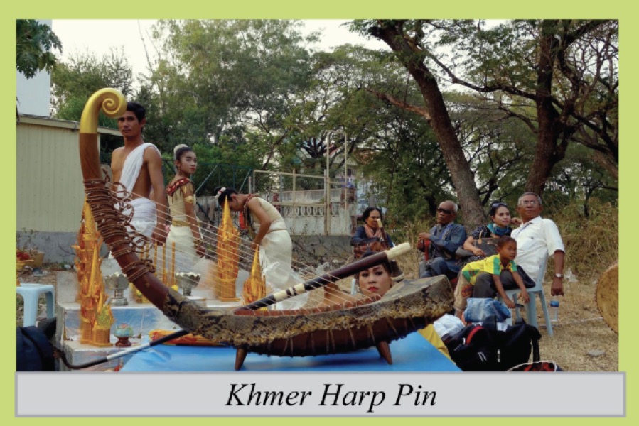 Khmer Harp Pin